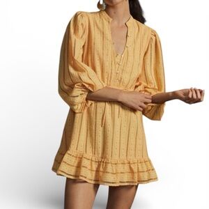 Anthropologie Forever That Girl Eyelet Mini Dress S Romantic Boho Cottagecore